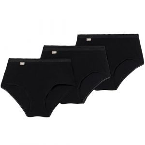 Image de PLAYTEX Culotte Coton Stretch x3 Femme, Noir, XXL