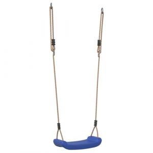 VidaXL Balan&ccedil;oire d'ext&eacute;rieur d'enfants avec corde r&eacute;glable bleu - Si&egrave;ge de balan&ccedil;oire de jardin