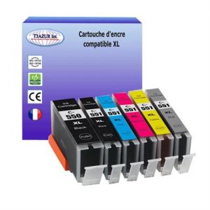 Image de 6 Cartouches compatibles avec Canon PGI-550, CLI-551 XL pour Canon pixma MG6350, MG7100, MG7150, MG7550