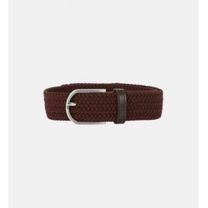 Galeries Lafayette Ceinture Bidio &eacute;lastique Marron - Couleur Marron - Taille S