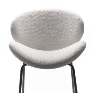 Declikdeco Fauteuil bouclette ecru 61x60x75