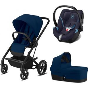 Image de Cybex Poussette TRIO Balios S Lux BLK ATON 5 Nacelle S Navy Blue