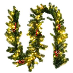 Guirlande lumineuse - Guirlande - guirlande de No&euml;l - lumi&egrave;res de No&euml;l ext&eacute;rieures - d&eacute;coration de No&euml;l - No&euml;l - 2,7 m&egrave;tres - 100 LEDs