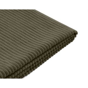 Housse en velours c&ocirc;tel&eacute; pour canap&eacute; d&eacute;houssable Topaze - Vert Kaki