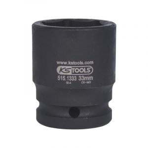 KS Tools 3/4" Llave de vaso de impacto hexagonal, corta, 65 mm