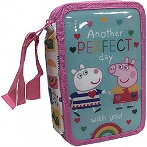 Image de CYP BRANDS- Plumier 3 Pisos Con Material Escolar Peppa Pig Trousse, EP-333-PG, Multicolore