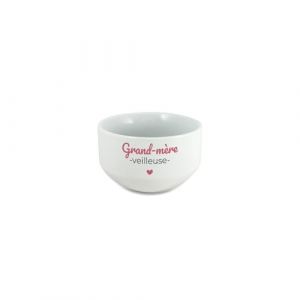 Bol petit déjeuner personnalisable Grand-mère-veilleuse · Idée cadeau personnalisé pour mamie