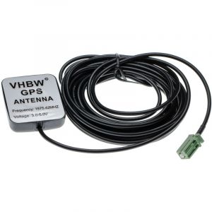 Vhbw Antenne GPS compatible avec Pioneer Avic F90BT, F910BT, F9110BT, F920BT système de navigation - Pied magnétique, avec connexion