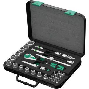 Wera 8100 SB 4 Jeu cliquet Zyklop Speed à emmanchement 3/8"", syst. impérial, 38 pièces 05003596001