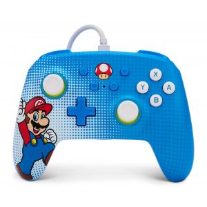 PowerA Manette Filaire Améliorée pour Nintendo Switch - Mario Pop Art