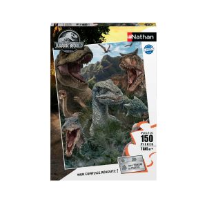 Image de Nathan Puzzle enfant - puzzle 150 p - les dinosaures de jurassic world / jurassic world 3 - dès 7 ans - 86157