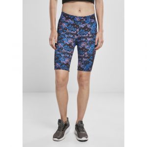 Urban classics Shorts De Cyclisme Pour Femmes High Waist Camouflage Tech Big 5XL noir/bleu/rose
