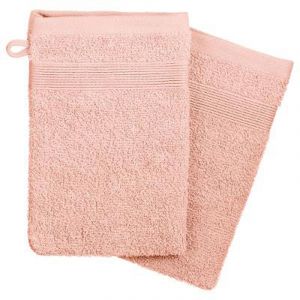 Lot de 2 Gants de Toilette "Confort" 15x21cm Rose Prix