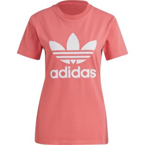 Adidas Originals - adicolor - T-shirt avec grand logo au centre - Rose poudré