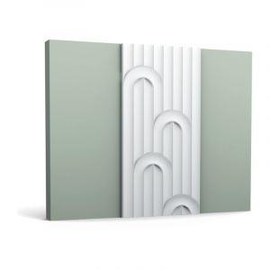 Orac Decor W212-box modern valley LOOP1 carton 10 pi&egrave;ces 3d panneau mural Moulure en stuc design moderne blanc 20 m