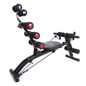 TechFit AB2000 Multi Total Crunch Trainer - Machine Abdo 6 en 1 Révolutionnaire, Idéal pour Tonifier et Exercer Les Muscles Abdominaux, de la Taille, du Dos, des Épaules et des Jambes