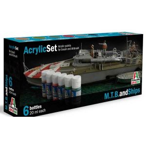 Italeri Peinture pour les bateaux de guerre- Peinture à maquette a
