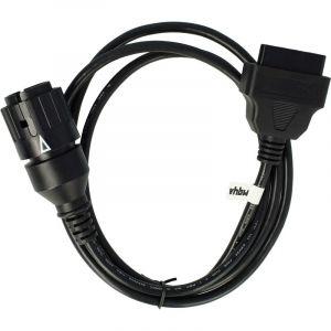 Vhbw Adaptateur 10 Pin vers OBD2 16 pin compatible avec bmw f 650 gs Dakar R13 Motos - 150 cm