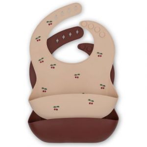 Lot de 2 Bavoirs - Cherry & Mocca
