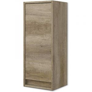 Pegane Colonne Salle de Bain Suspendue avec une porte coloris nordik -30 cm (Longueur) x 74 cm (Hauteur) x 25,5 cm (Profondeur)