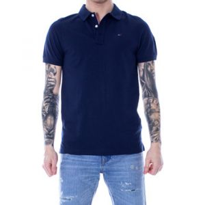 Tommy Jeans Homme Original Fine Pique Polo Manches Courtes Bleu