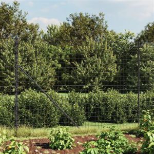VidaXL Clôture en treillis métallique anthracite 1,8x25 m