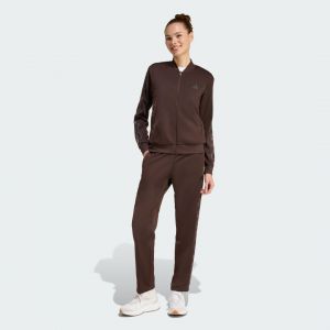 Adidas Damen ESSENTIALS 3-STRIPES TRACKSUIT, Aurora Coffee/MULTICOLOR, L