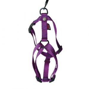 Image de Martin Sellier Harnais pour chien confort nylon mauve (70/90cm x 25mm)