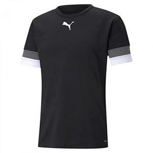 Puma TeamRISE Jersey Jr Black-smoked Pearl White, 164