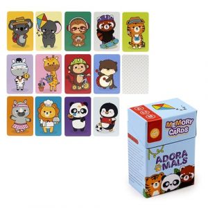 Puckator Jeux de carte Memory Adoramals Wild