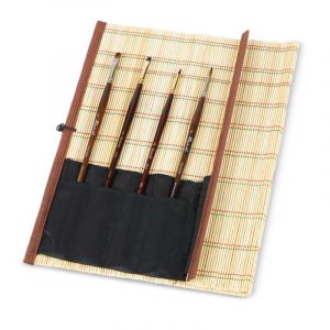 Rapha&euml;l Set de 4 pinceaux Pr&eacute;cision + S&eacute;pia