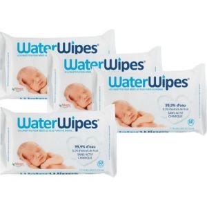 WaterWipes Lingettes nettoyantes bébé 4 x 60 lingettes