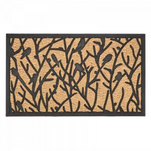 Paillasson En Fibres De Coco Et Caoutchouc Avec Motifs 75 X 45 Cm Oiseau