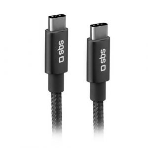 Sbs Tressé USB C - USB C, PD 25W, 1m50