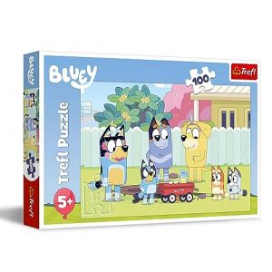 Trefl My Little Pony, Joyeux Univers de Bluey - Puzzles 100 Pièces - Puzzle Coloré avec des Personnages de Bande Dessinée, Divertissement Créatif, Loisir pour Les Enfants à partir de 5 Ans