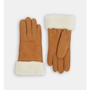Galeries Lafayette Gants Caribou daim doublure laine