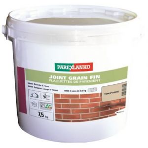 Joint grain fin pour plaquettes PAREXLANKO - 7,5 kg - Ton pierre - 03278
