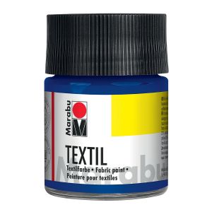 Marabu Peinture pour tissu - Textil - Bleu Moyen Mat - 50 ml