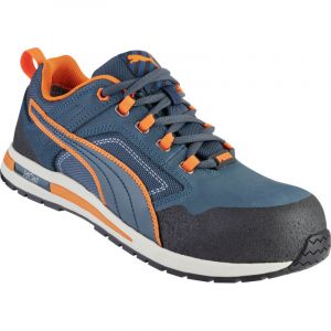 Puma Safety Shoes - Baskets de sécurité Crosstwist S3 HRO SRC Bleues/Oranges - 46