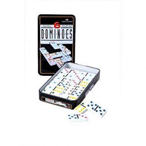 Engelhart Grand Jeu de Dominos colorés DOUBLE 6