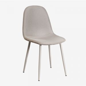 Chaise de salle à manger de luxe Glamm SKLUM Gris Taupe Clair