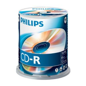 Philips CR7D5NB00/00 - 100 x CD-R 700 Mo (80 min) 52x spindle