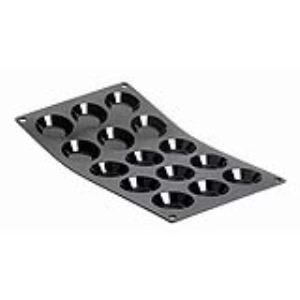 De Buyer Moule pour 15 mini tartelettes Moul'Flex en silicone