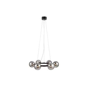 Boutica-design Suspensions Circle 6x20W G9 Noir Fumé
