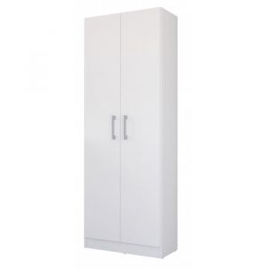 Armoire de Buanderie et Cellier Blanche 5 Niches L 61 H 170 P 31.8 cm