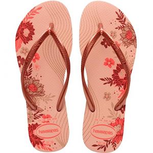 Havaianas Tongs bio minces pour femme, ballet rose/blush doré/doré, 3/4 UK, Rose Ballet Golden Blush Gold, 35/36 EU, Rose Ballet Golden Blush Gold, 35/36 EU