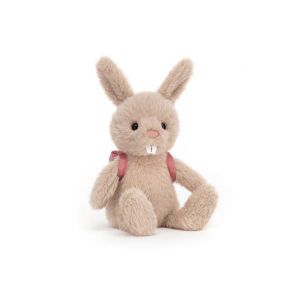 Jellycat Peluche backpack bunny - l: 9 cm x l : 10 cm x h: 22 cm