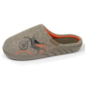 Isotoner Chaussons pantoufles Mules gar&ccedil;on en tissu polaire, semelle ergonomique confort