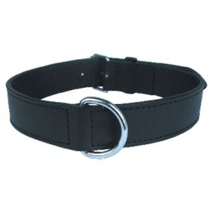 Zolux Collier en cuir double noir 35 cm pour chien