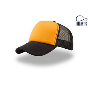 Atlantis Land Rapper 5 Panel Trucker Cap - Orange/Black - OS